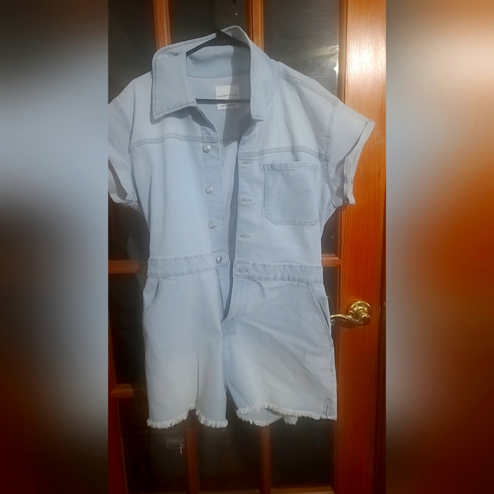 Jeans short romper